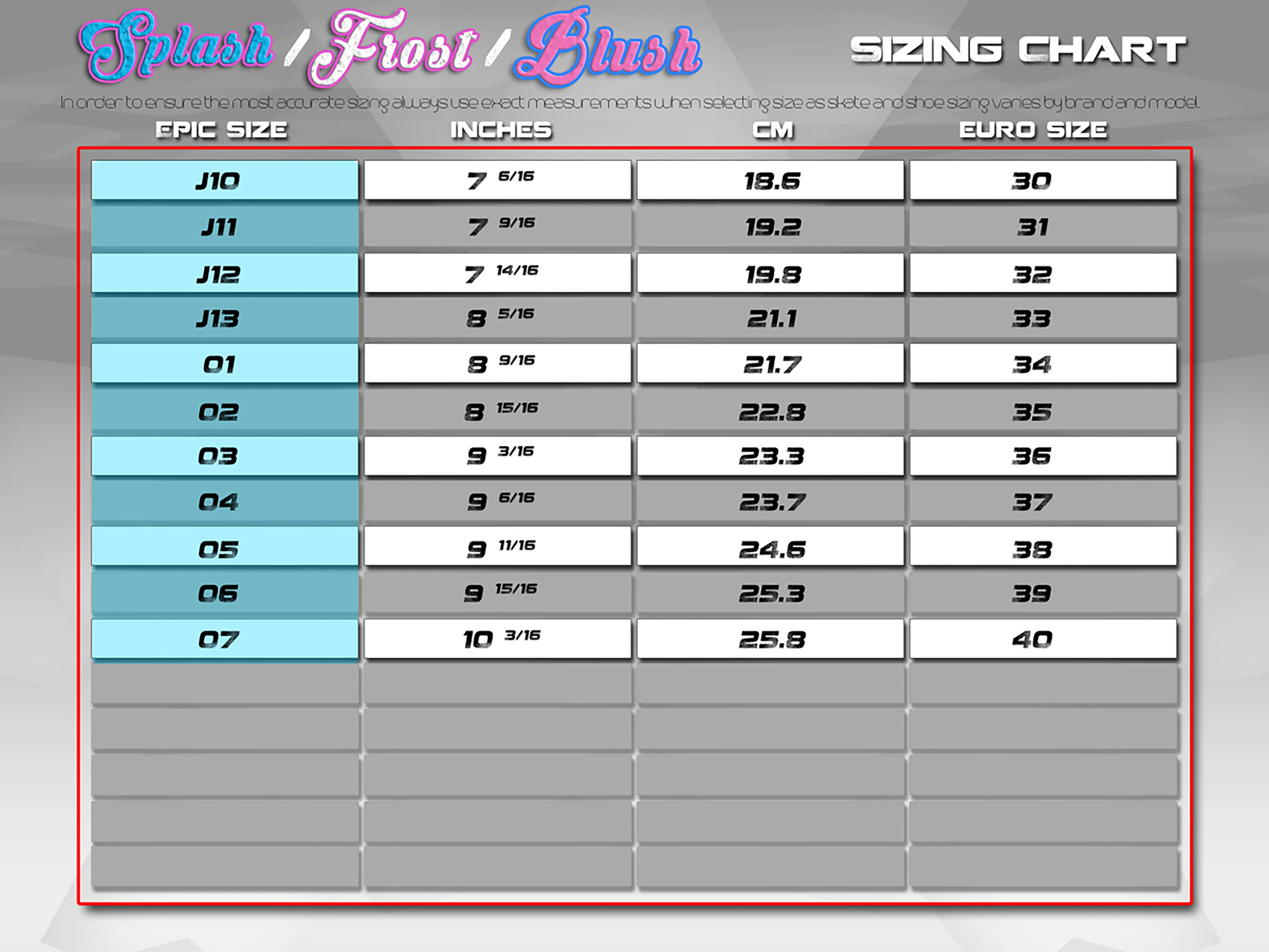 Epic Skates Blush Quad Roller Skates - Size 9