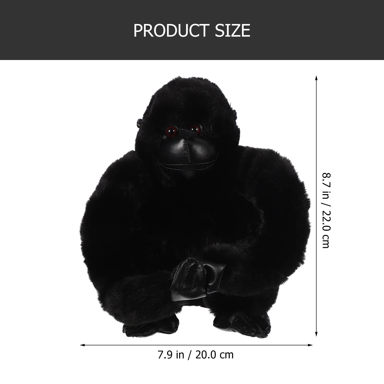 BESTONZON Gorilla Stuffed Doll Large Plush Gorilla Toy Adorable Stuffed Gorilla Doll Children Plush Gorilla Doll