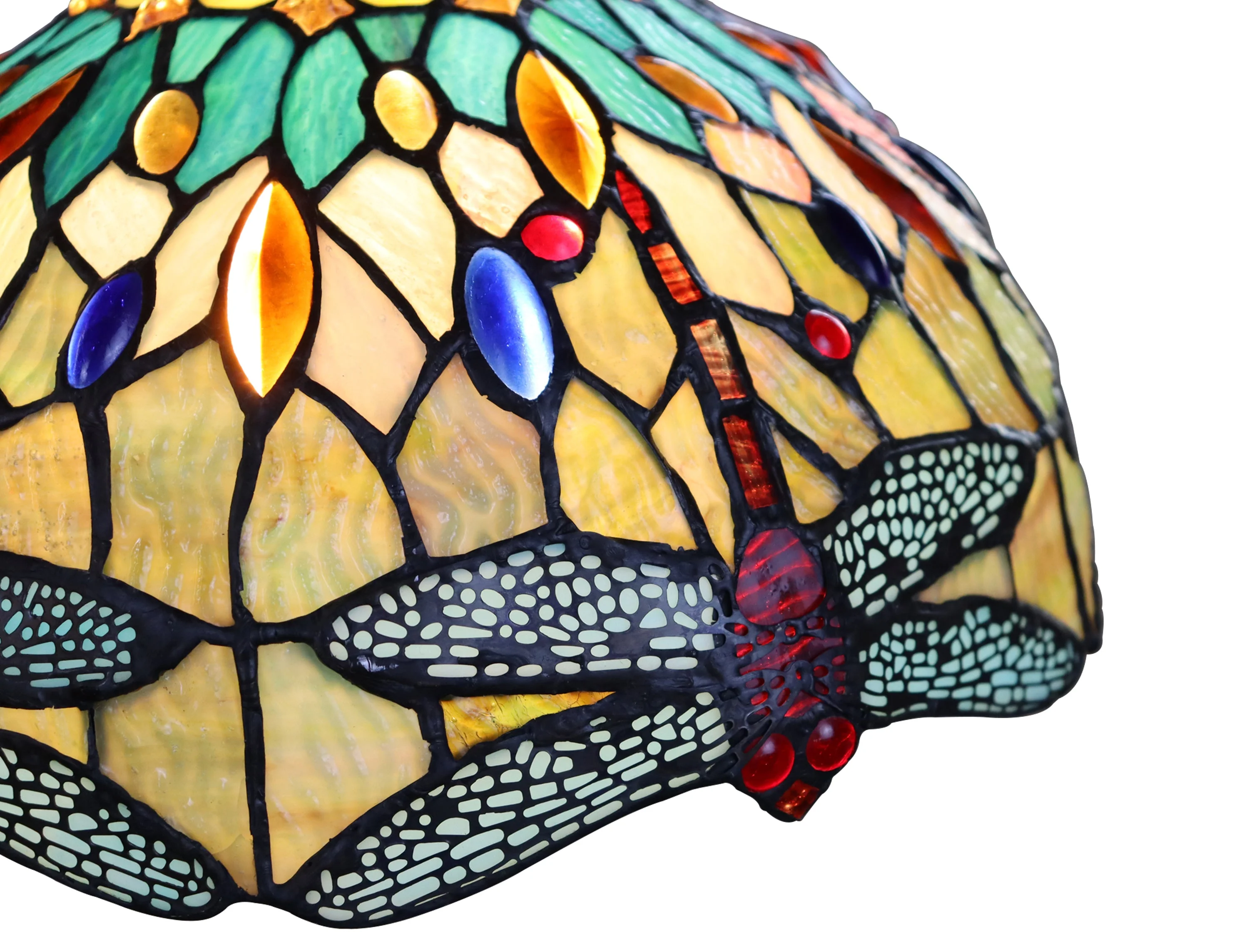 Radiance Goods Dragonfly Tiffany-Style Dark Bronze 3 Light Island Pendant 48