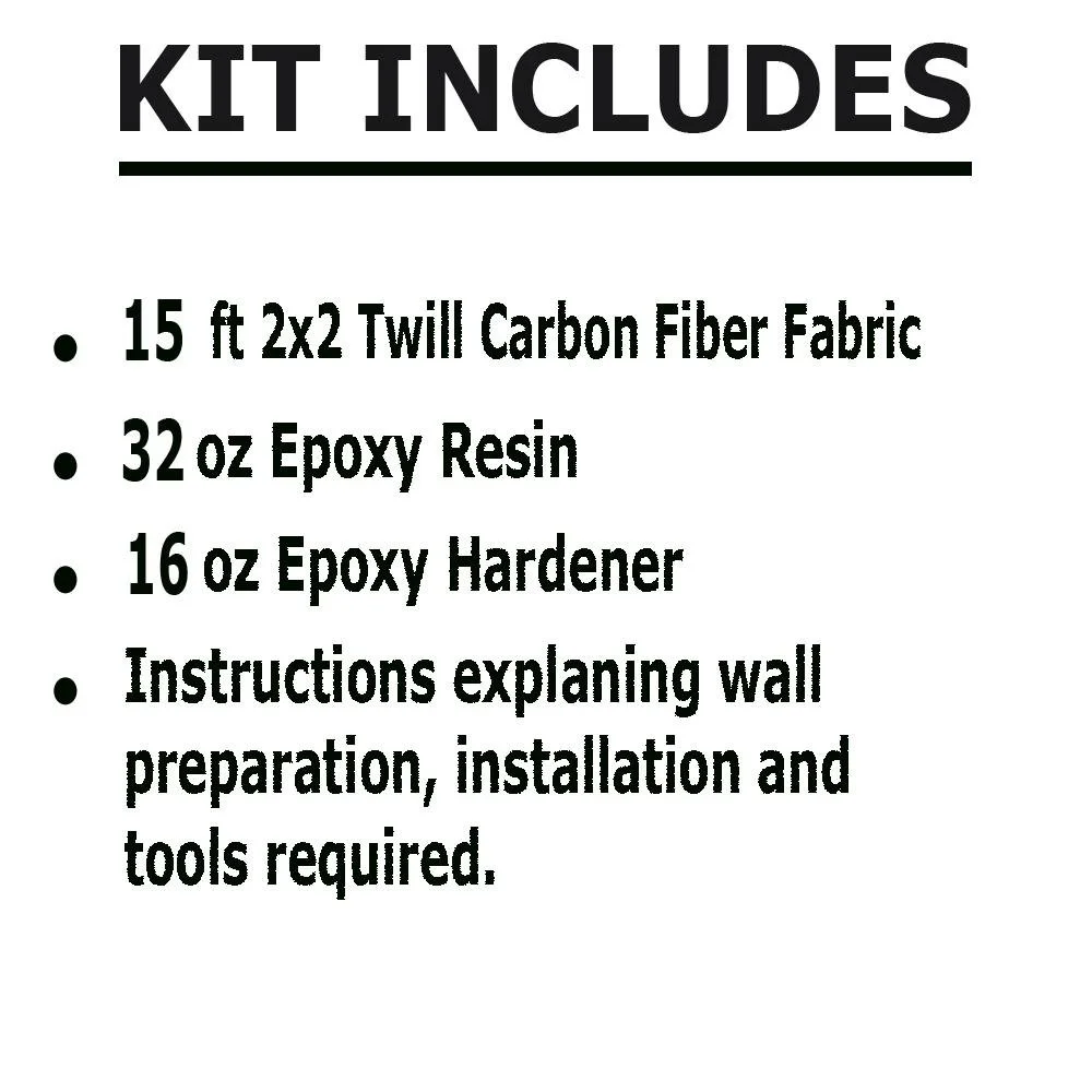 15 ft-Carbon Fiber-Basement Wall Crack Repair Kit