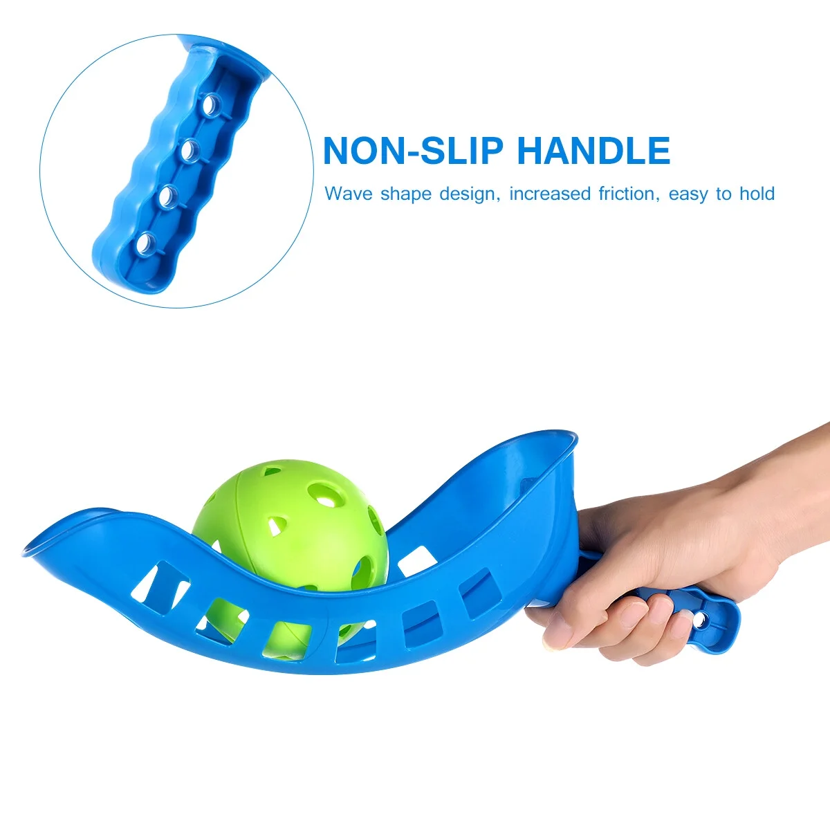 TOYMYTOY Scoop Ball Game Scoop Toss & Catch Set Outdoor Sports Beach Game for Kids (Random Color)