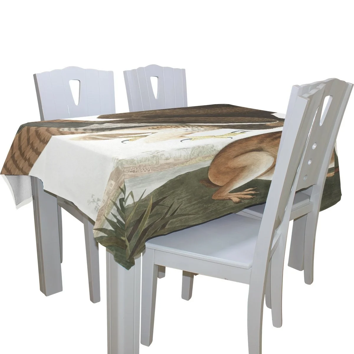 POPCreation Eagle Catch Rabbit Tablecloth 60x120 inches