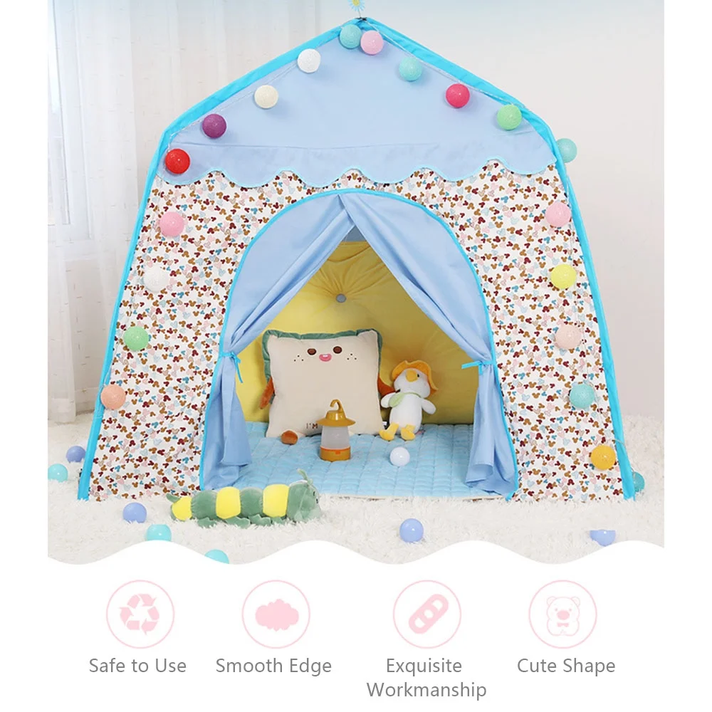 Arealer Play Tent Princess Castle Play Tent Oxford Fabric Large Fairy Playhouse with Carry Bag for Boys & Girls Indoor