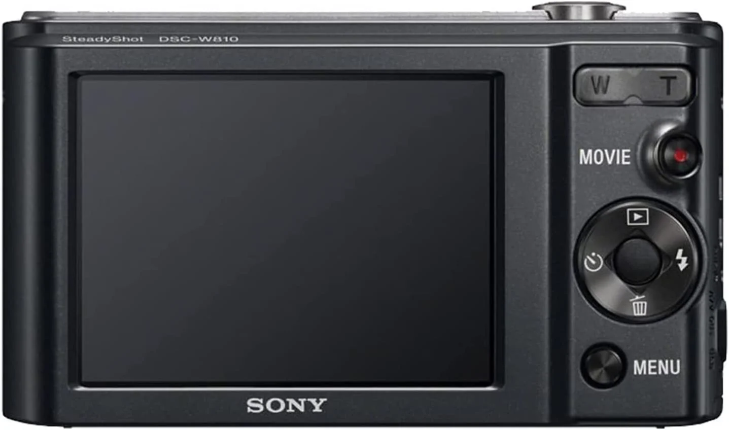 Sony Cyber-Shot DSC-W810 Digital Camera 20.1 MP CCD Sensor with Optical 6X Zoom Lens + 2 Pack SanDisk 32GB Memory Card + Case + Pistol Grip + Tripod + ZeeTech Accessory Bundle (Black)