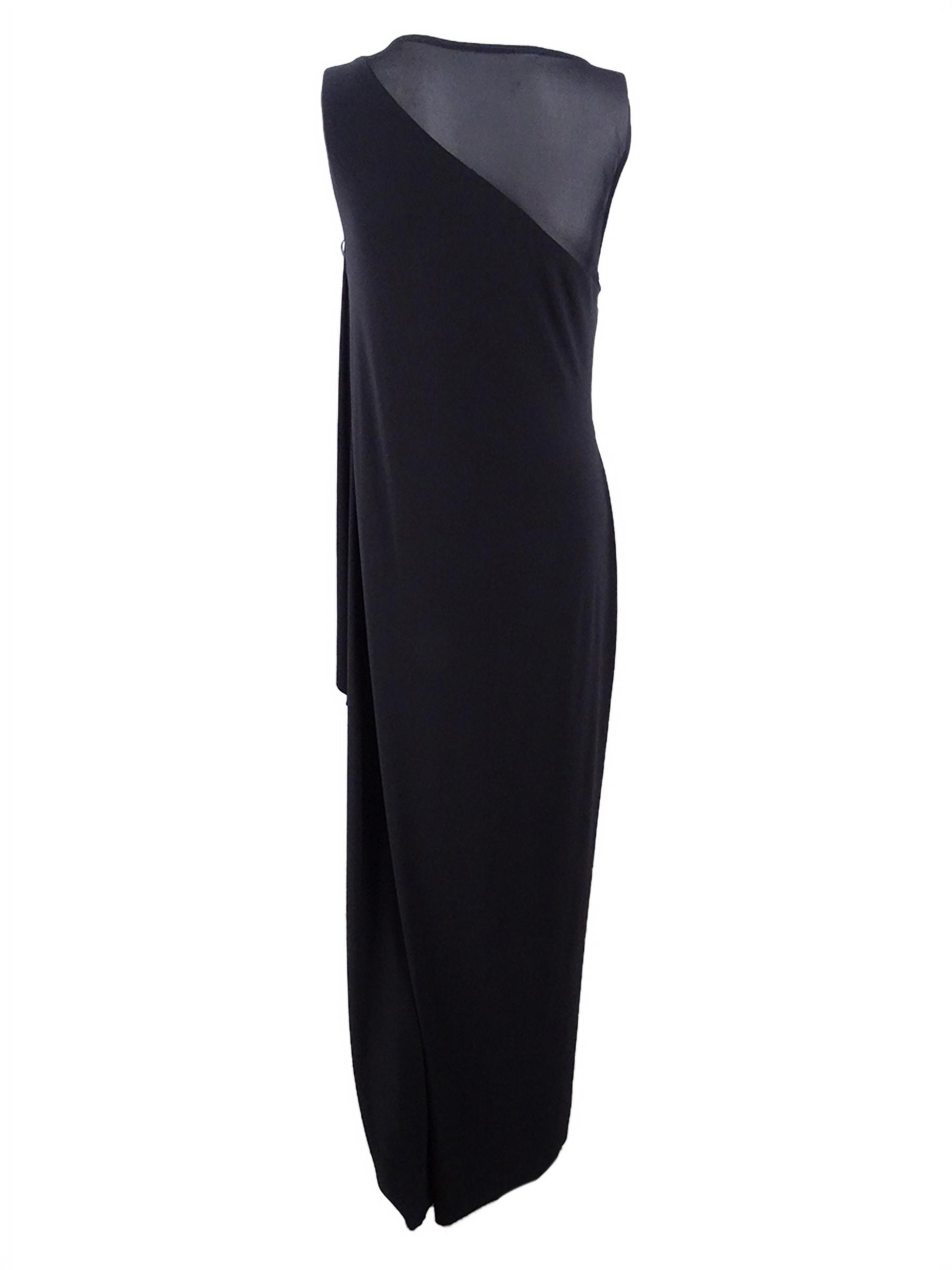 Lauren by Ralph Lauren Women's Sleeveless Jersey Column Gown (4, Black)