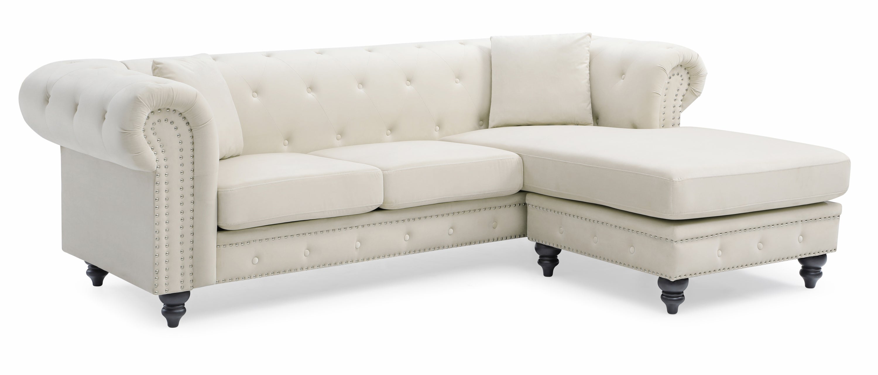 Nola Sofa Chaise - Ivory