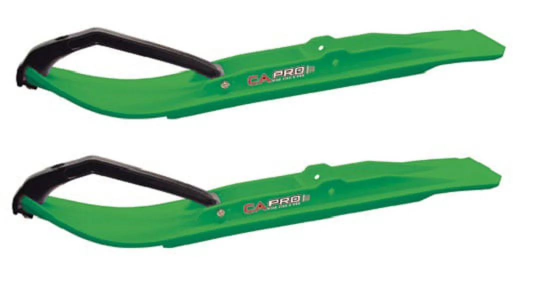 C&A Pro Green XT Snowmobile Skis w/ 8