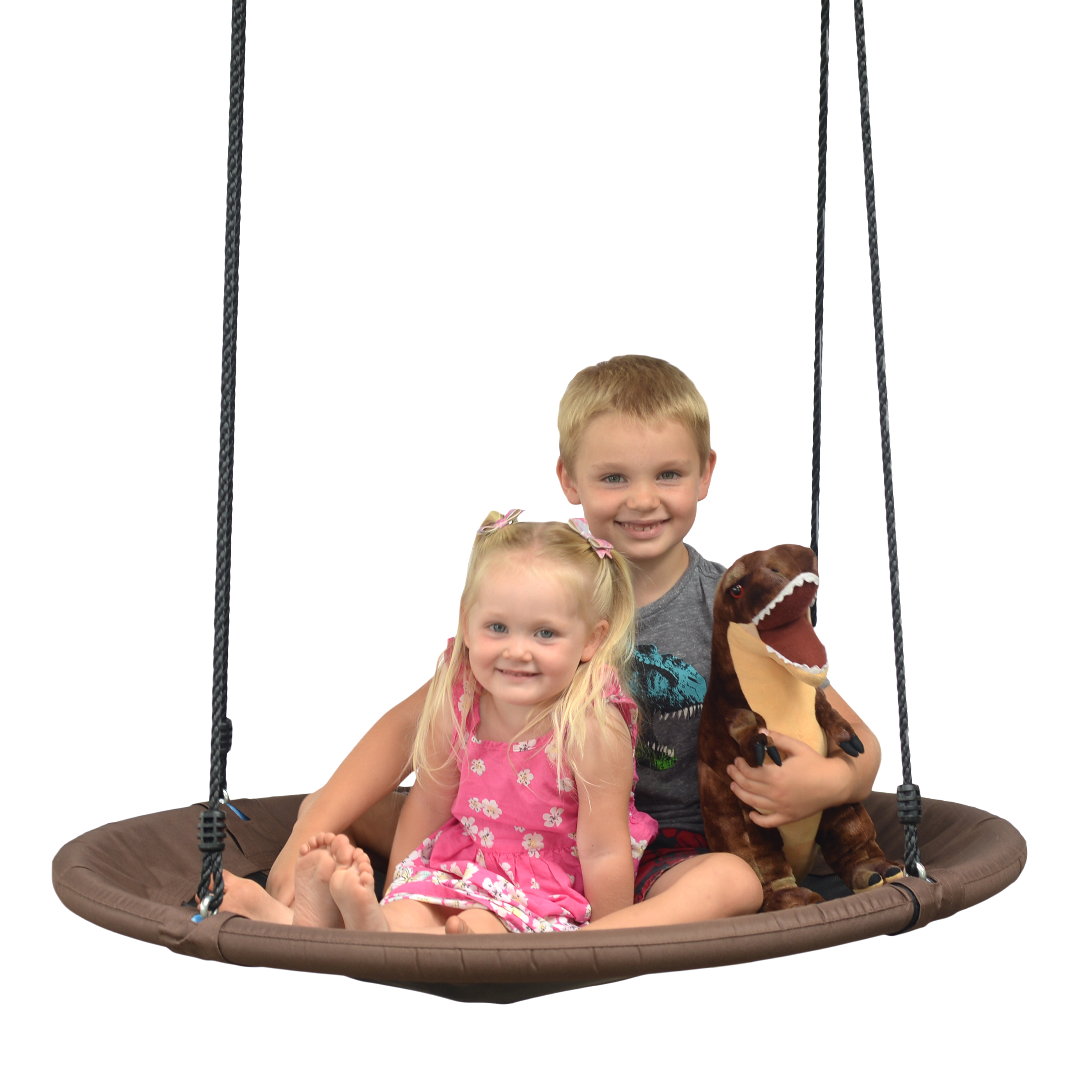 DreamsBe Volcano Saucer Swing Round Tree Swing with Detachable Play Tent
