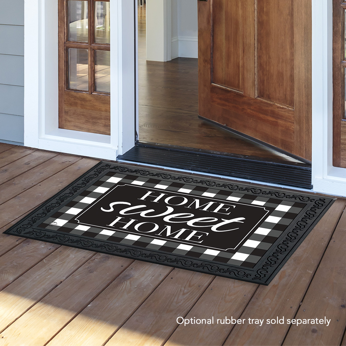 Home Sweet Home Checkers Everyday Doormat Indoor Outdoor 18