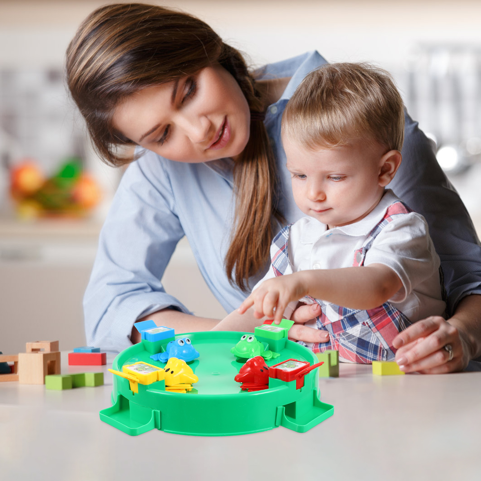 Frog Board Games for Kids Toy Puzzle Desktop Childrens Toys Eating Bean Parent-child