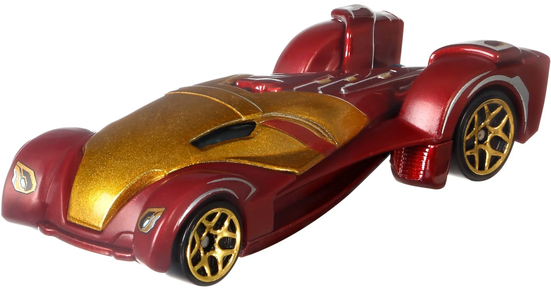 Hot Wheels Disney 100 Iron Man Character Car, 1:64 Scale Collectible Toy Car