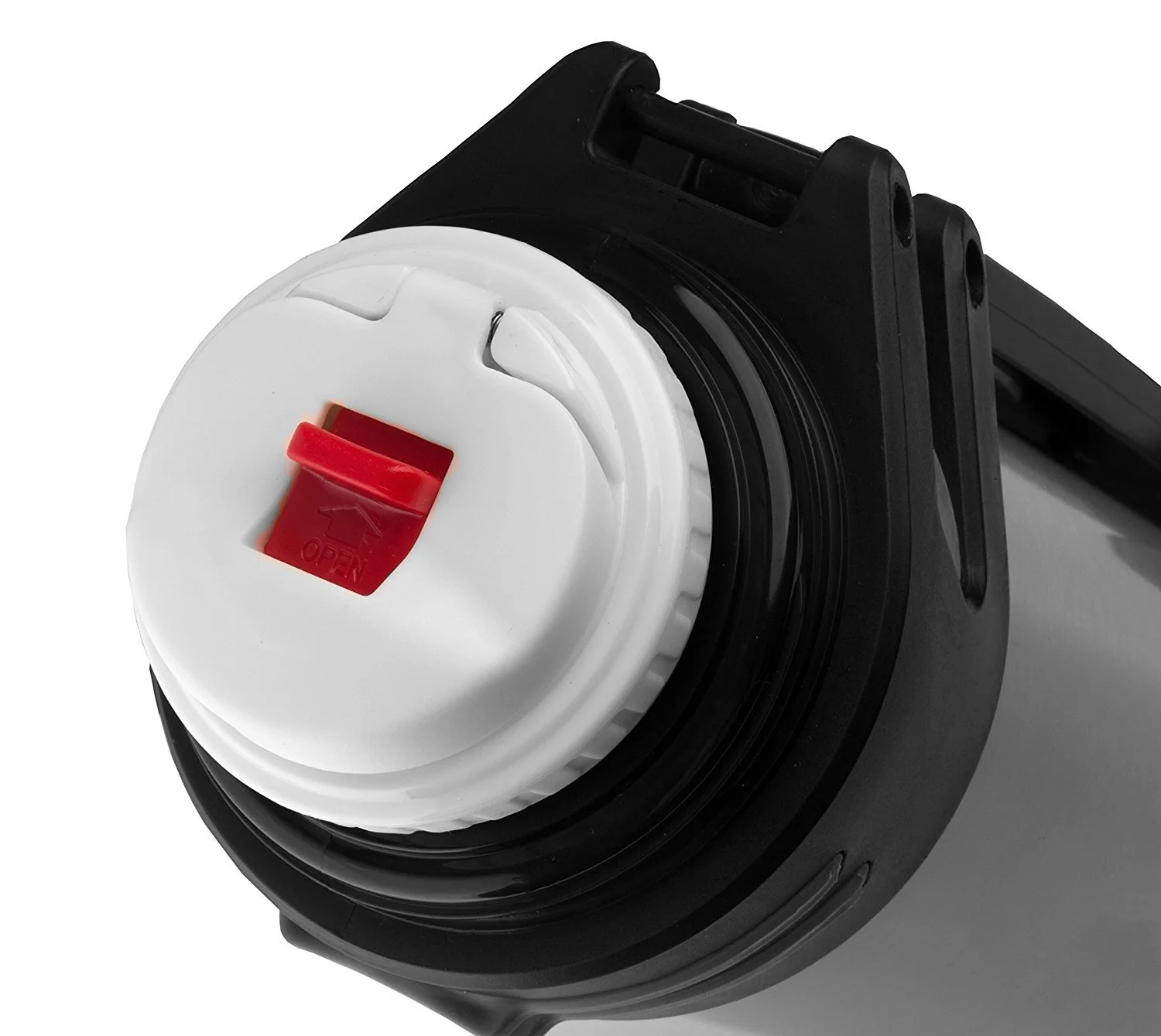 Wealers Large Stainless Steel Double Wall Vacuum Insulated Beverage Bottle, Coffee Soup Holder, Featured a Wide Top Opening, Comfortable Handle With a Plastic Drinking Mug