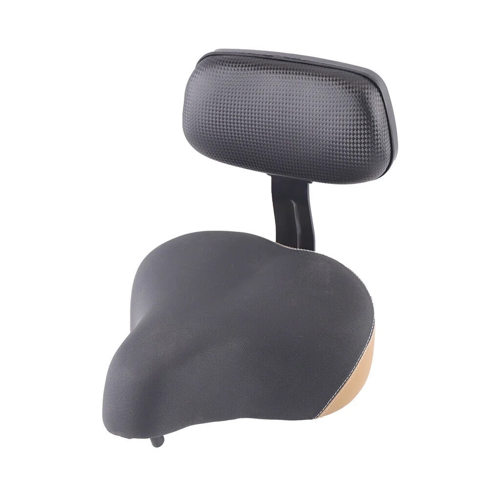 DENEST Universal Bicycle Saddle W/Back Electric Vehicle Seat Pad Rest Wide Saddle