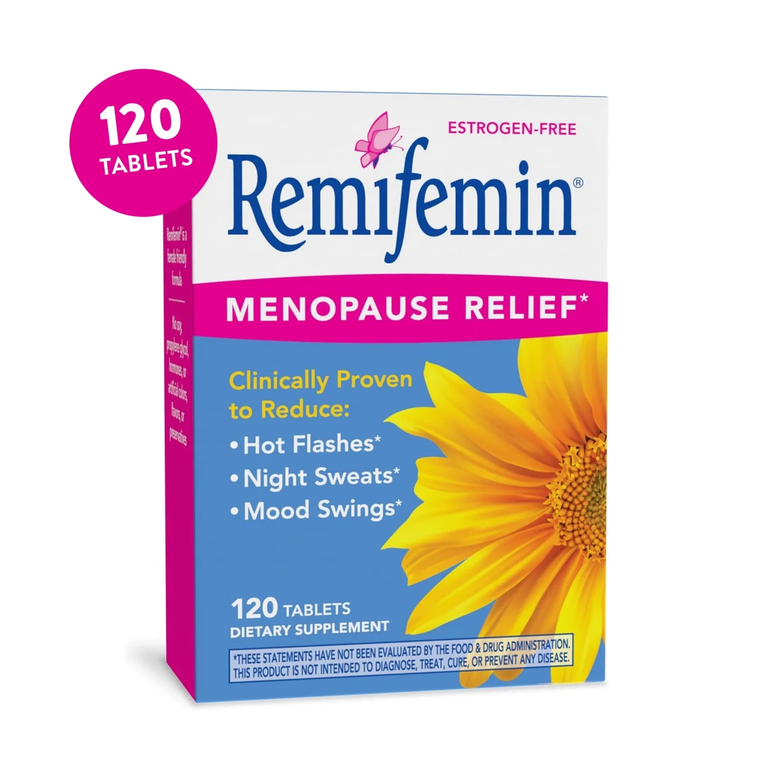 Nature's Way Remifemin, Menopause Relief*, Estrogen-Free, 120 Tablets