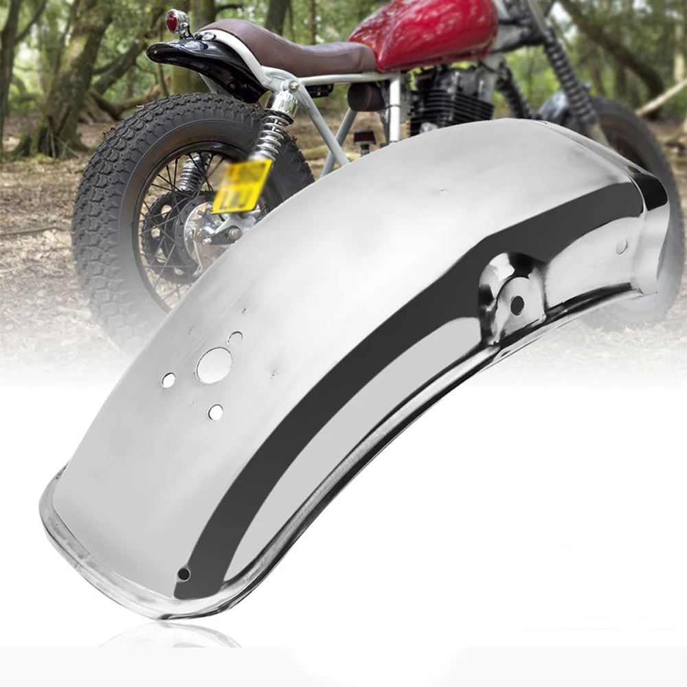 Nebublu Motorcycle Rear Mudguard Stainless Steel Mud Flaps Guards Rear Fenders Replacement for GN125G N250