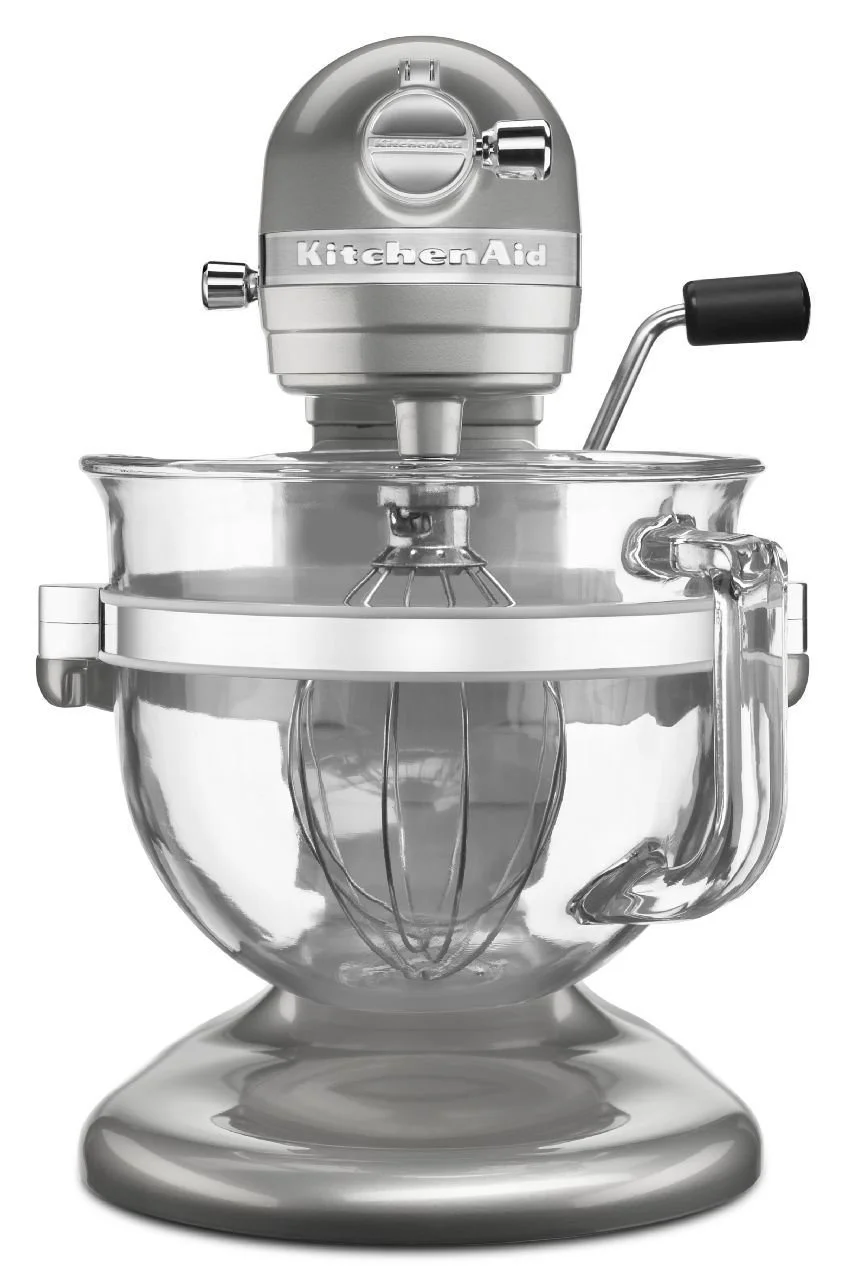 KitchenAid 6-Quart Pro 6500 Design Series Bowl Lift Stand Mixer, Sugar Pearl Silver