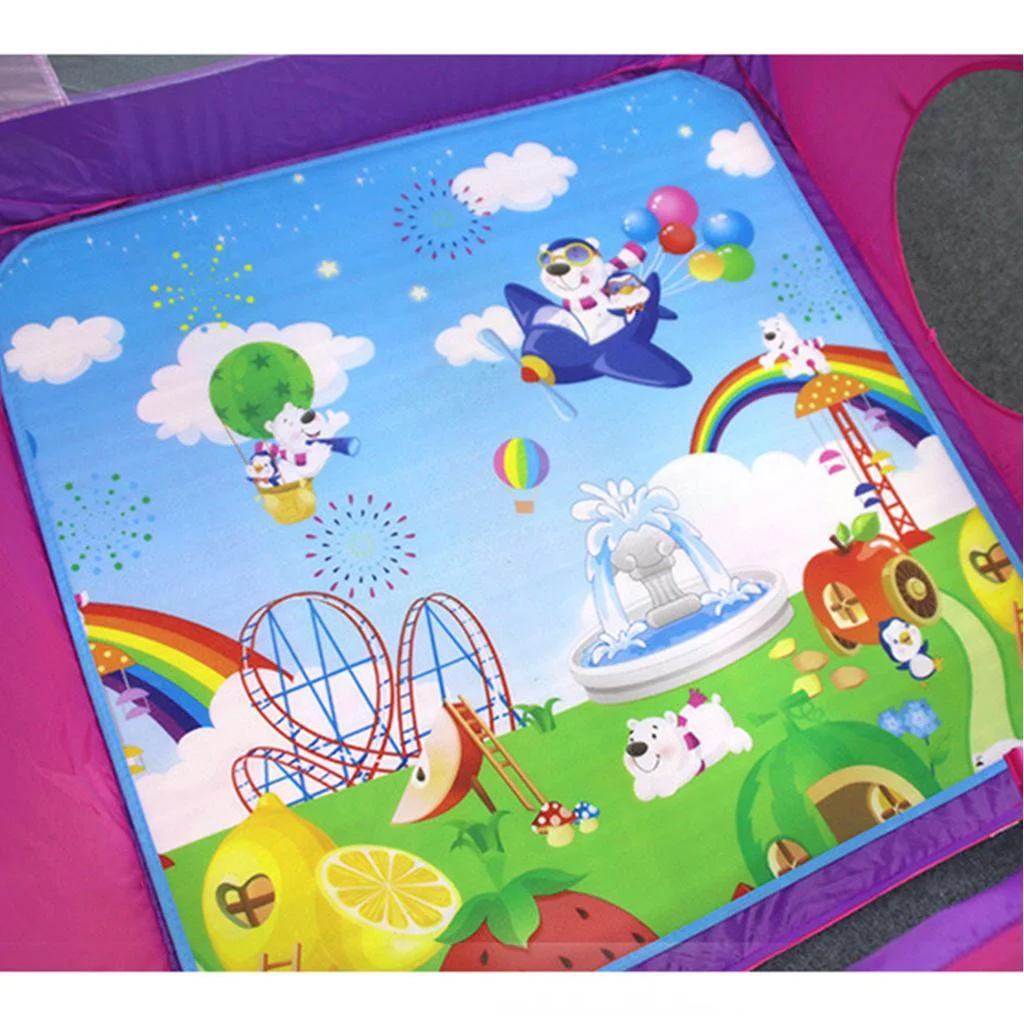 Playhouse Play Tent Hexagonal Crawling Carpet Mat Baby Cognitive Toy