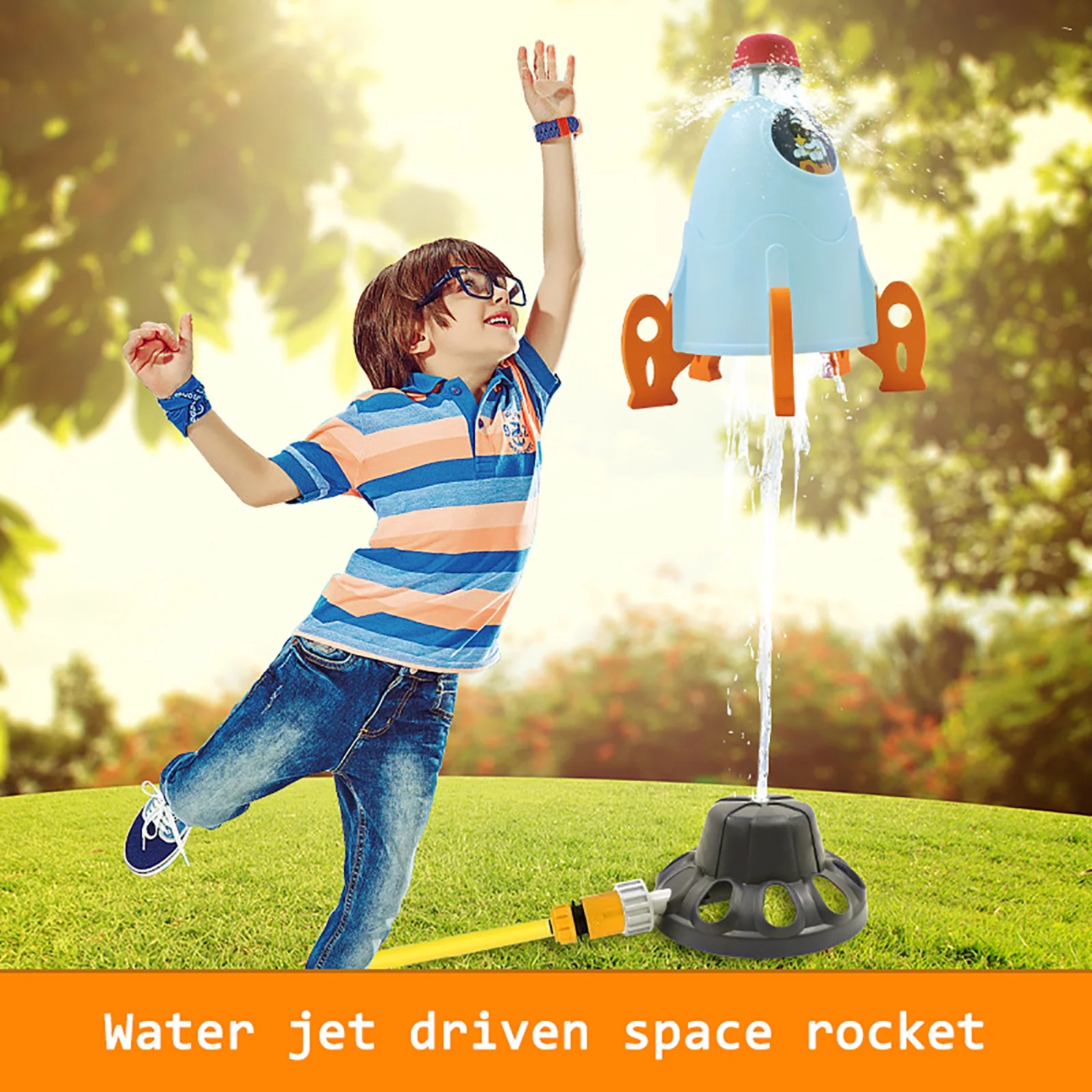 dolls for 2 years old girl musical piano carpet new space rocket sprinkler summer children's splash outdoor lawns water blasts water spray toy