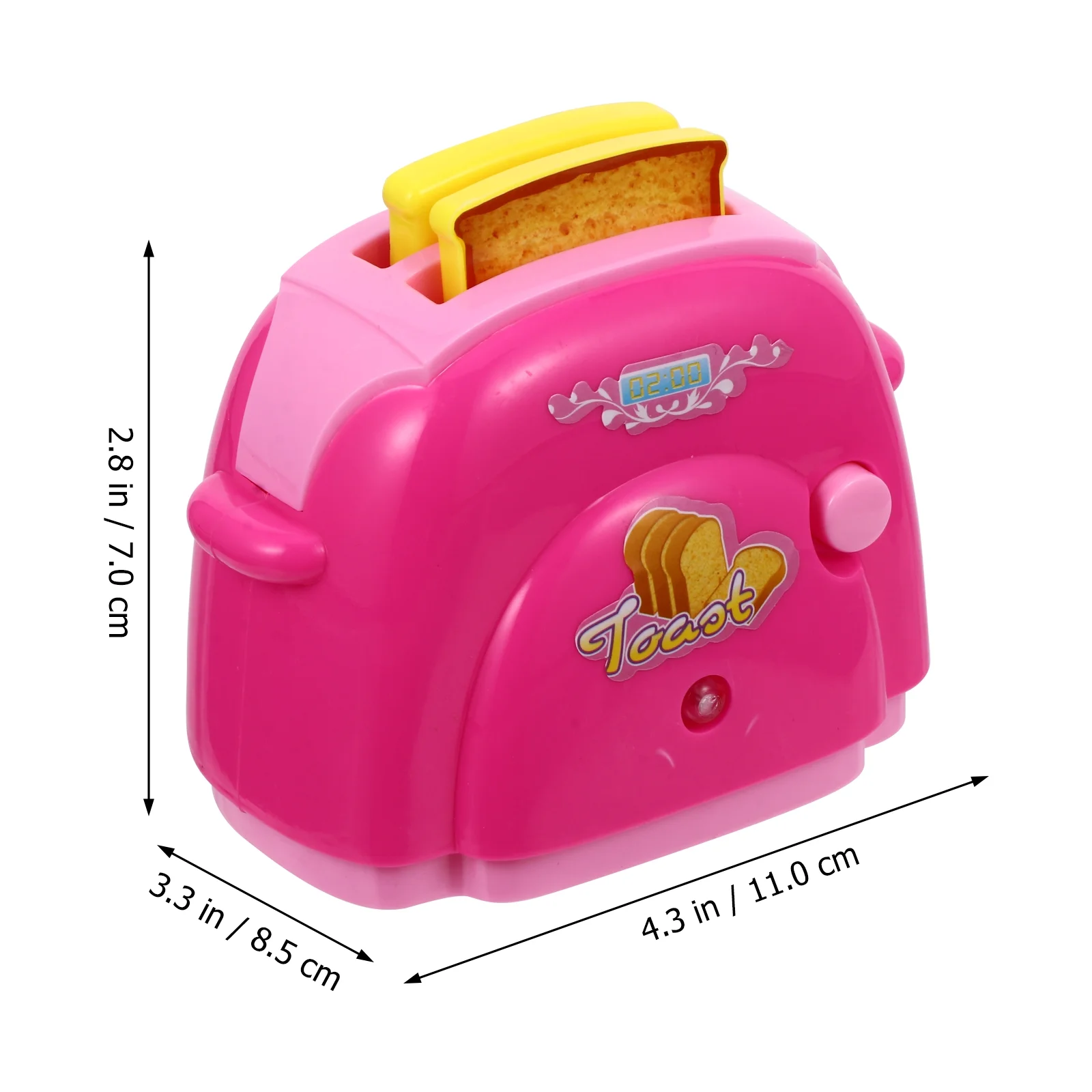 Bestonzon Kid Simulation Toaster Toy Play House Toaster Model Funny Child Playhouse Toy