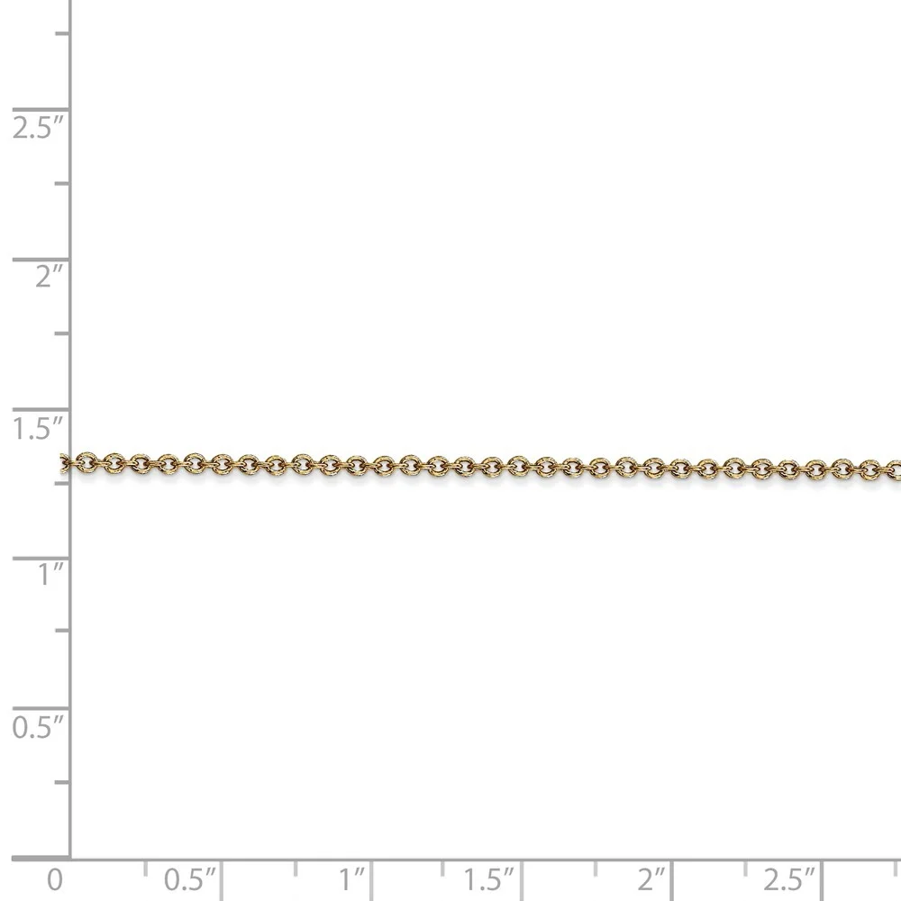 14k Gold 1.6mm Cable Chain Necklace 30 Inch Jewelry Gifts for Women - 5.0 Grams