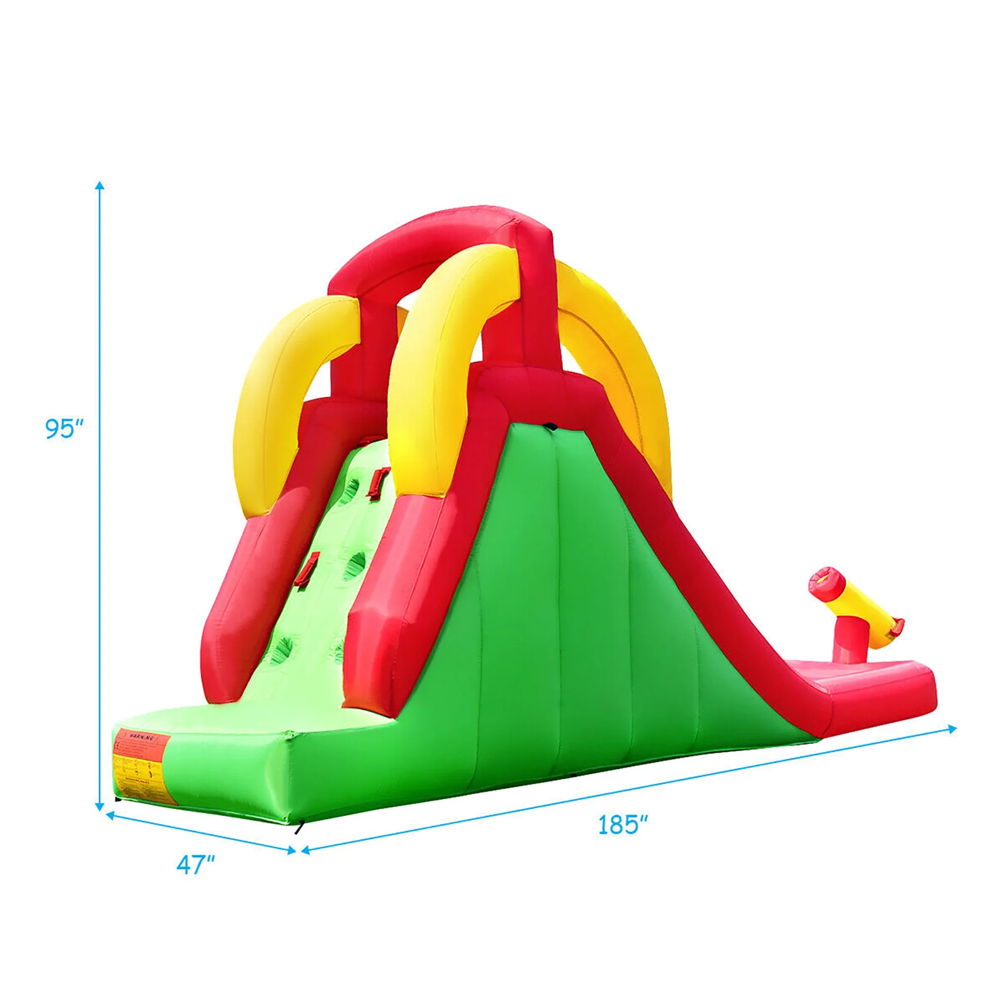 Gymax Inflatable Water Slide Bounce House Bouncer Kids Jumper Climbing w/ 350W Blower