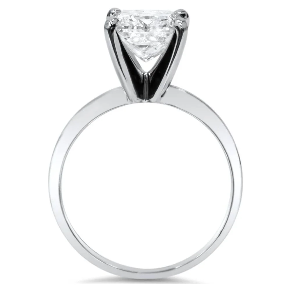 Pompeii3 1 1/2ct Lab Grown Diamond Solitaire Engagement Ring 14k White Gold