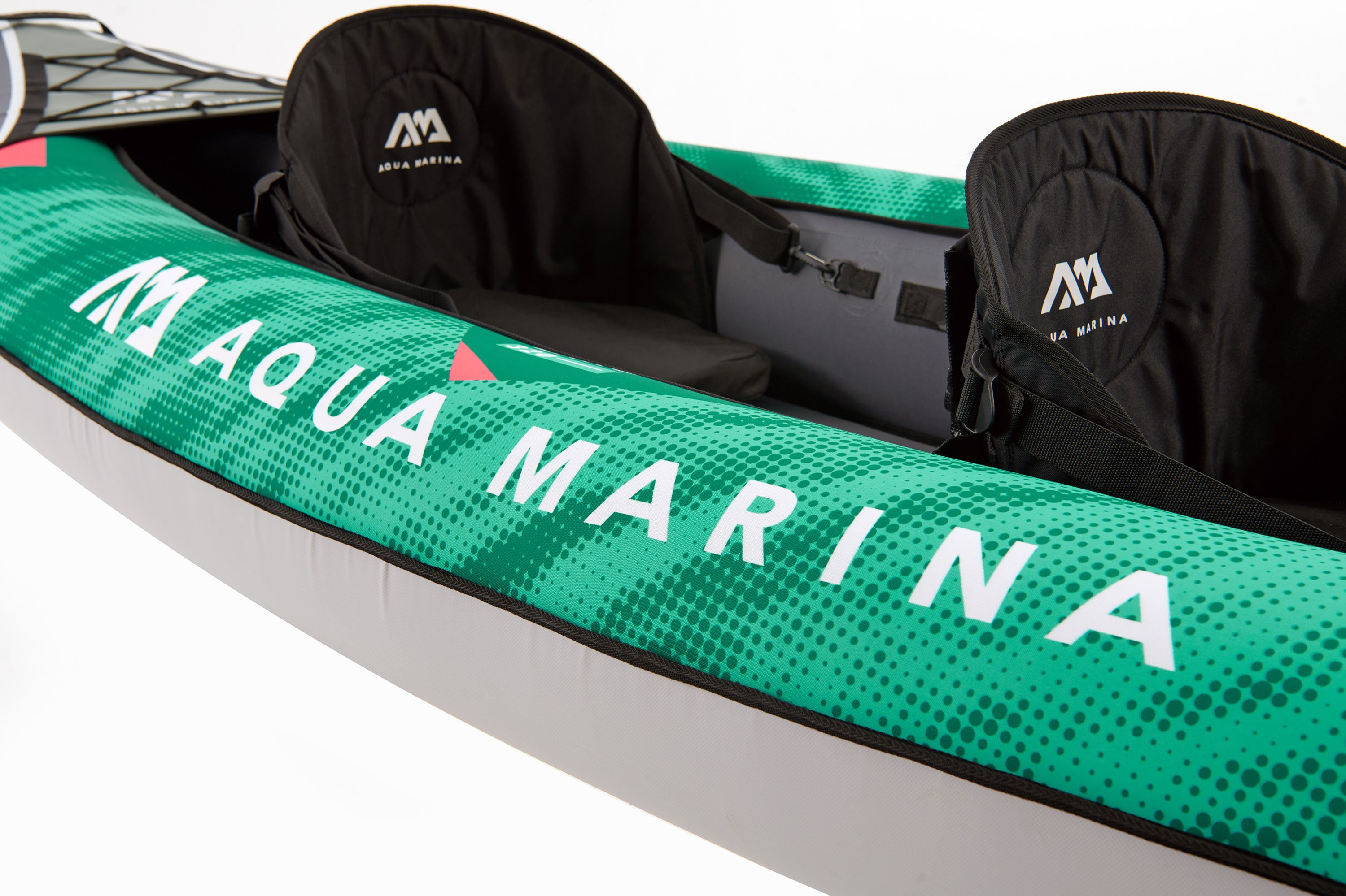 Aqua Marina, 2 Person, RECREATIONAL KAYAK - LAXO 106 - Inflatable KAYAK Package, including Carry Bag, Paddle, Fin, Pump & Safety Harness