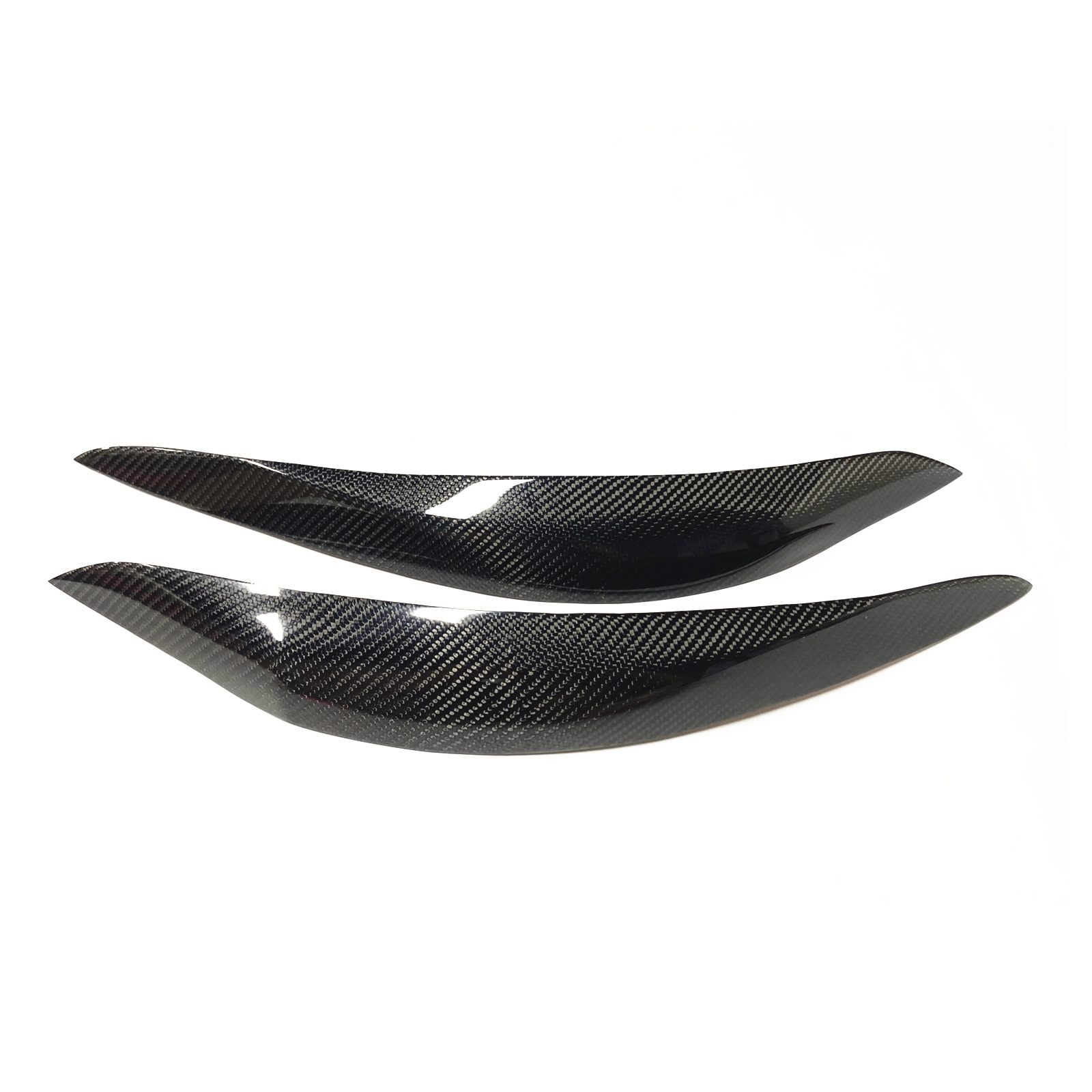 Eyebrow Eyelid Headlight Cover Trim For 2015-2020 2019 Subaru Impreza WRX STI  Black