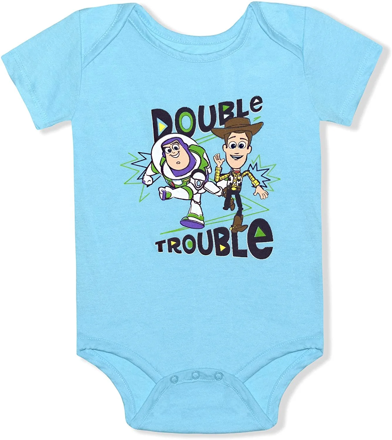 Toy Story Woody and Buzz Lightyear Boys 3 Piece 2 Creepers and Jogger Set, Newborn