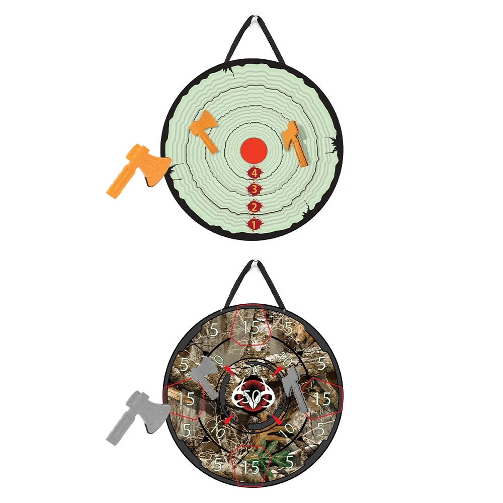 RealTree Foam Axe Throwing Toys for Kids Adults, Giant Dart Board Game for Boys Girls