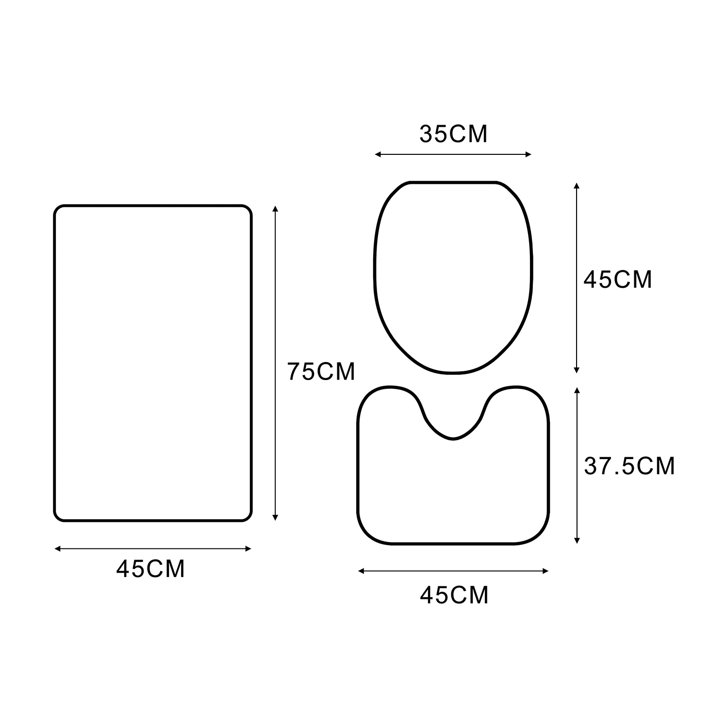 CHAPLLE Couple Jumping Dolphins Solar Eclipse 3 Piece Bathroom Rugs Set Bath Rug Contour Mat and Toilet Lid Cover