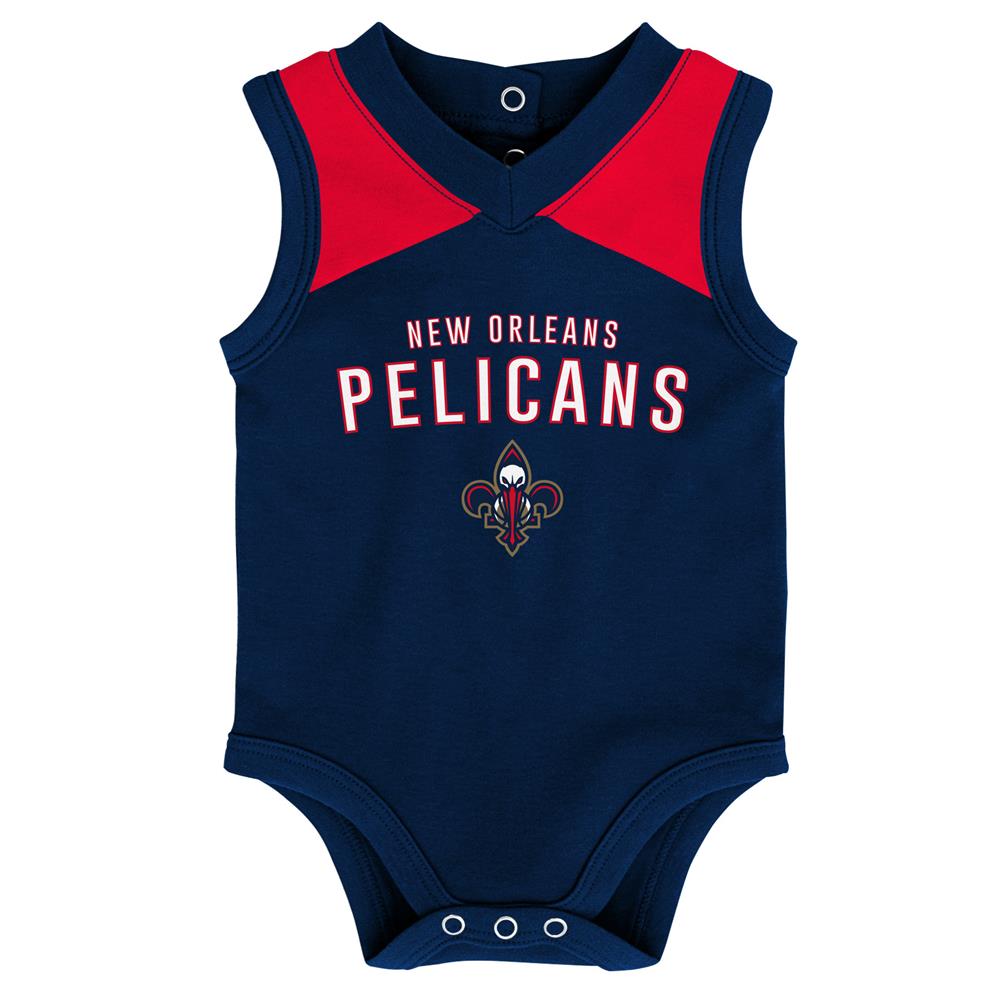 Outerstuff Infant New Orleans Pelicans Creeper Set Baby Snapsuit Set