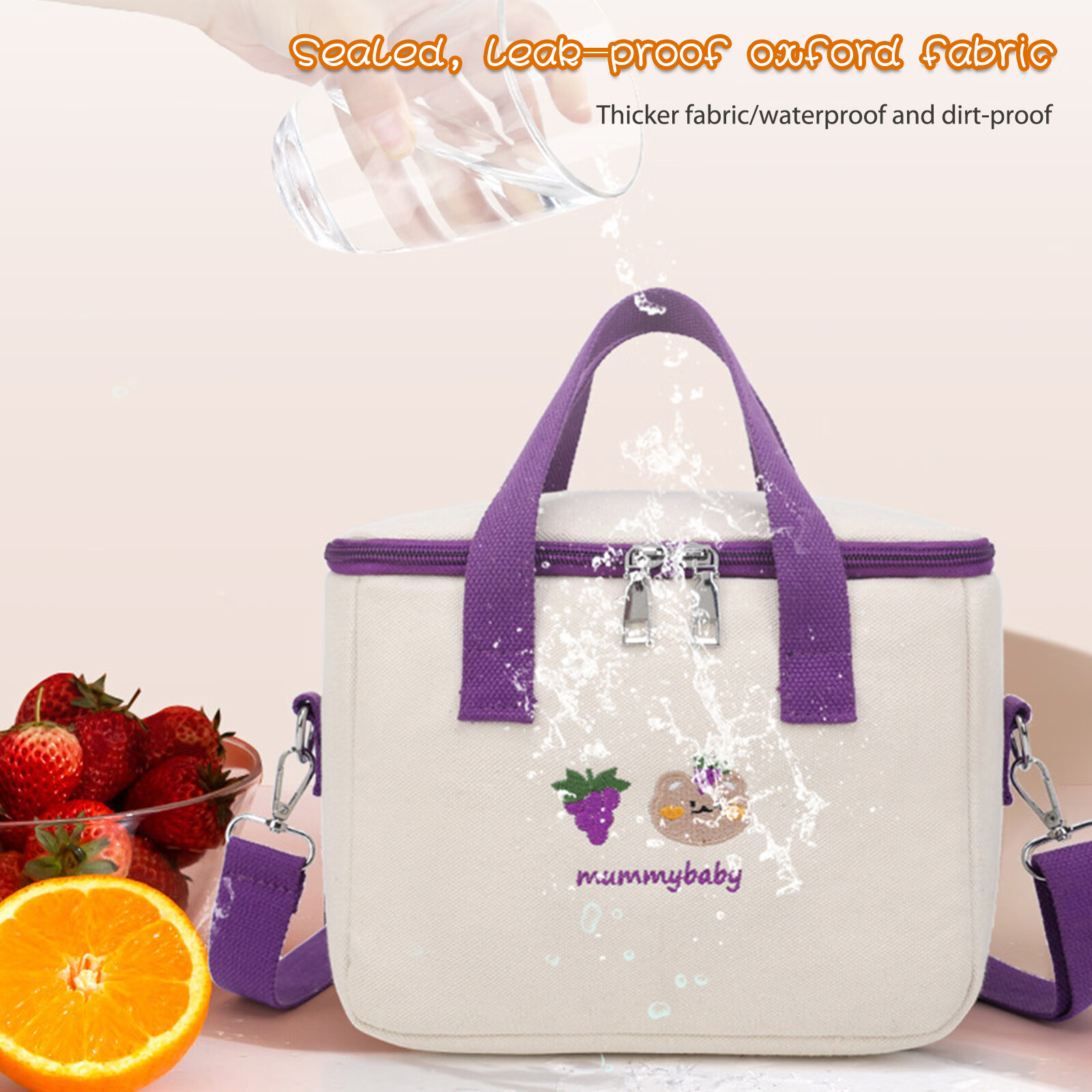 OLOEY Thermal Lunch Bag Fashion Oxford Cloth Insulation Bag Waterproof Picnic Bag，halloween gift