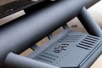 N-Fab by RealTruck Podium Lg Steps | Textured Black, Wheel-To-Wheel | Hpj0746-Tx | Compatible with 2007-2018 Jeep Wrangler JK 2 Door All, SRW Gas