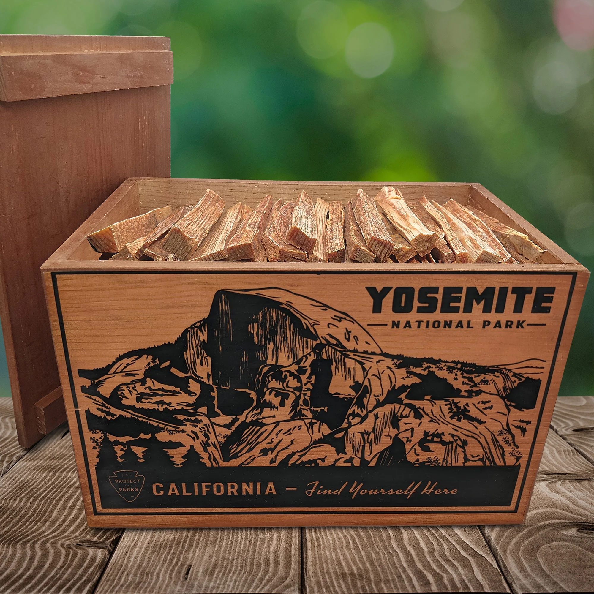BetterWood Products Fatwood Firestarter in Wooden Crate, Yosemite, 13 LB