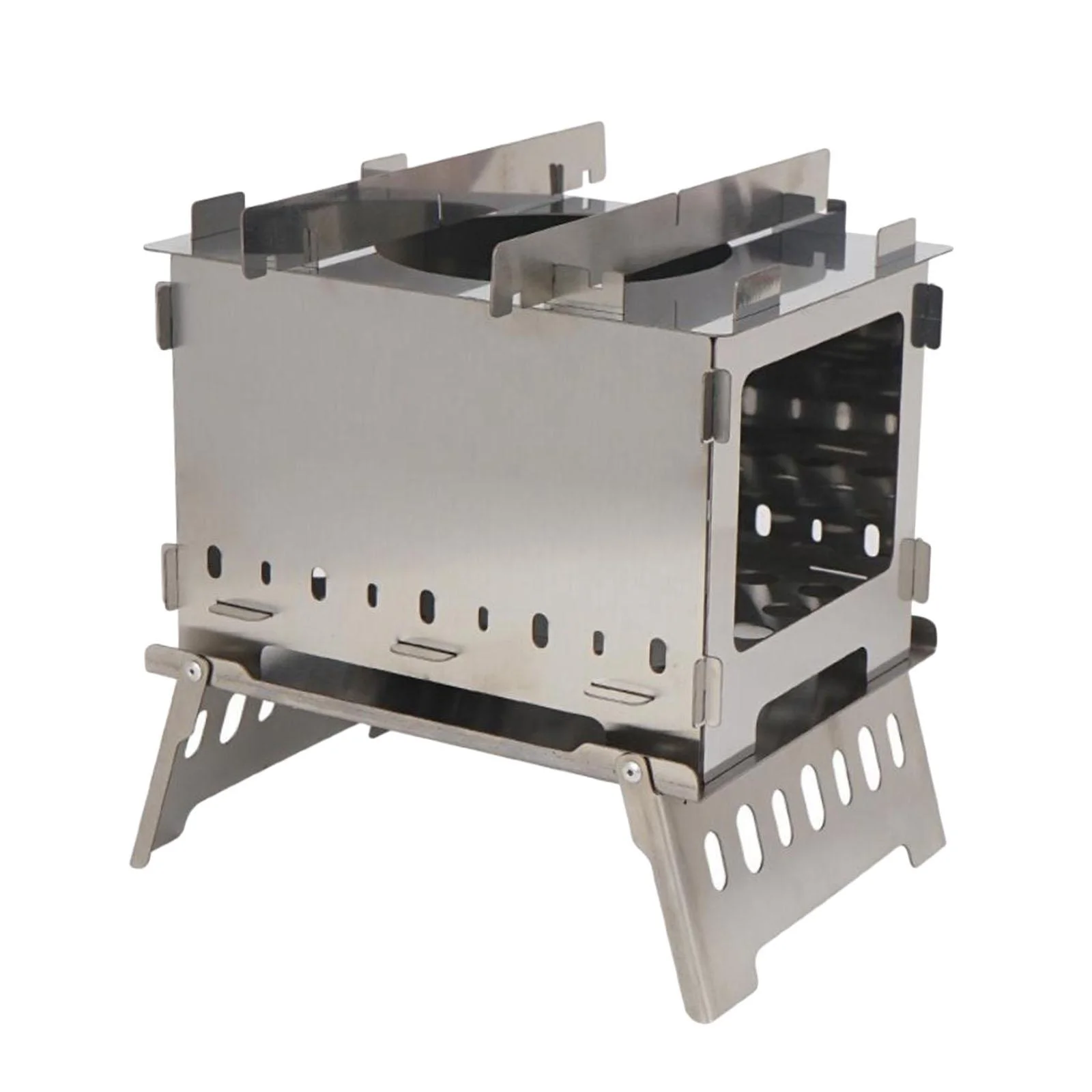 Stainless Steel Portable Travel Folding Barbecue with Bag- Lightweight, Foldable - for Camping, Picnic, Outdoor , Backpacking