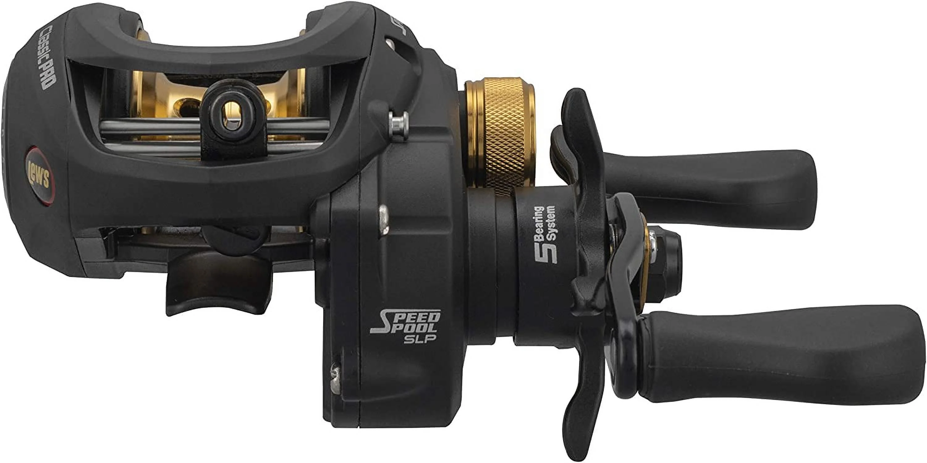 Lews Classic Pro Speed Spool SLP Baitcast Reel Left Hand Retrieve (Clamshell)