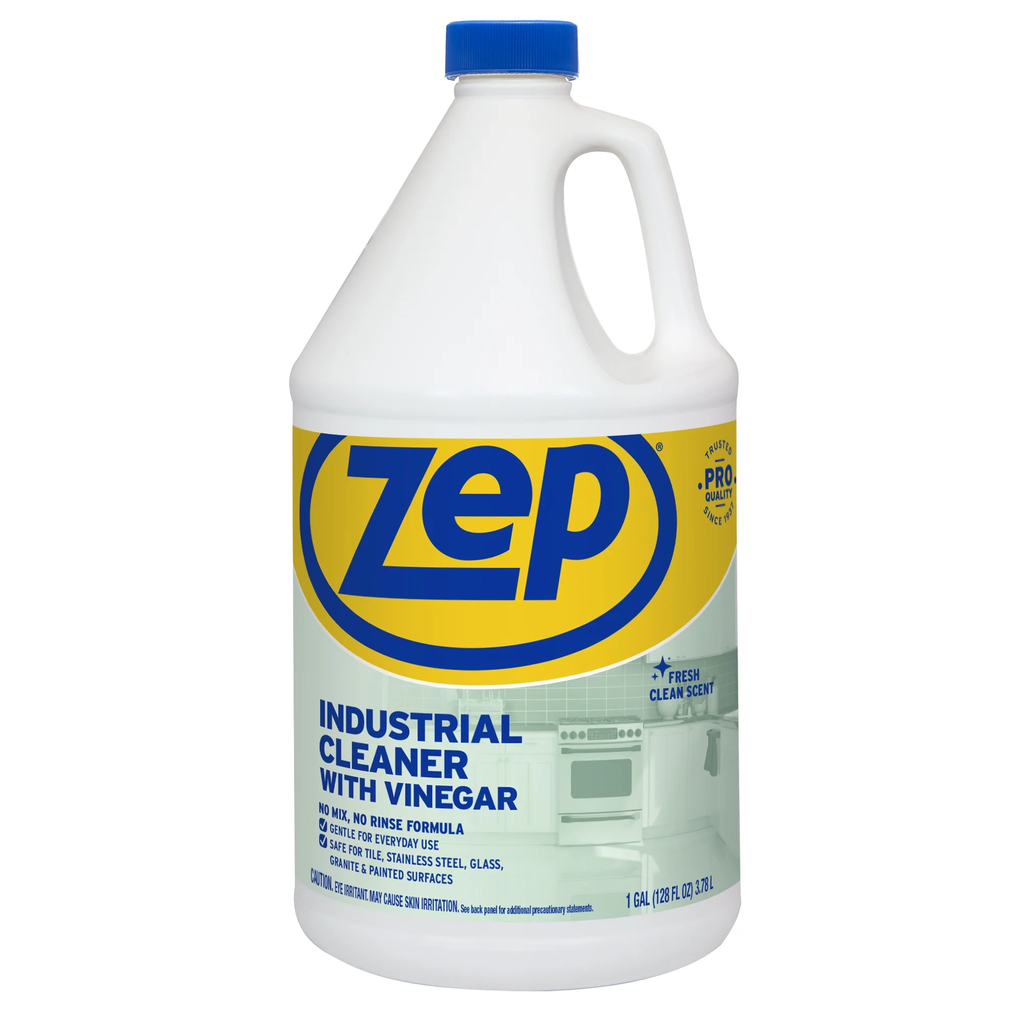 Zep Industrial Cleaner With Vinegar 1 Gal (Case of 4) and Zep Professional Sprayer Bottle (Case of 9) - R48410 - No-Rinse Professional Grade Formula with Fresh and Clean Scent