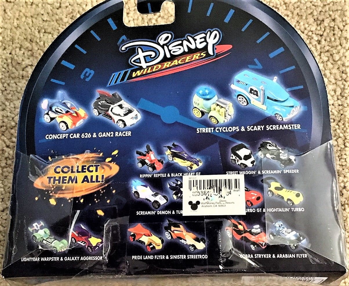 DISNEY WILD RACERS BONE MOBILE AND MIDNIGHT SCREAMER NEW IN PACKAGE