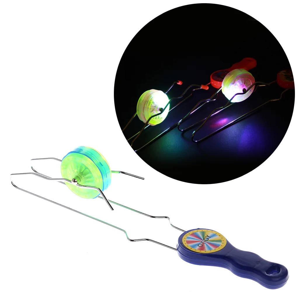 ZUARFY Colorful LED Flashing Magic Rail Rolling Flywheel YO-YO Ball Toy For Kids Gifts