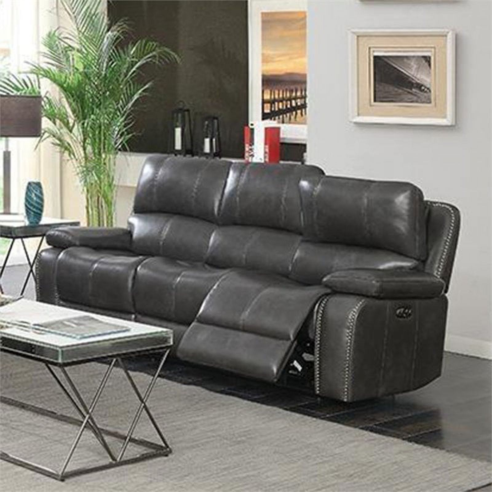 Ravenna Charcoal Power^2 Sofa/Couch
