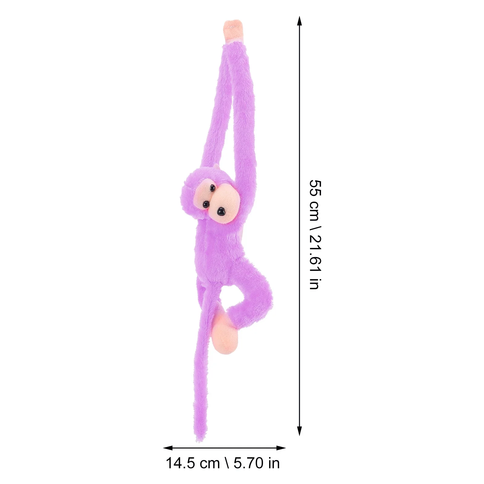 Bestonzon 2Pcs Hanging Monkey Stuffed Animal Monkey Toy Long Arm Hanging Plush Monkey Decoration