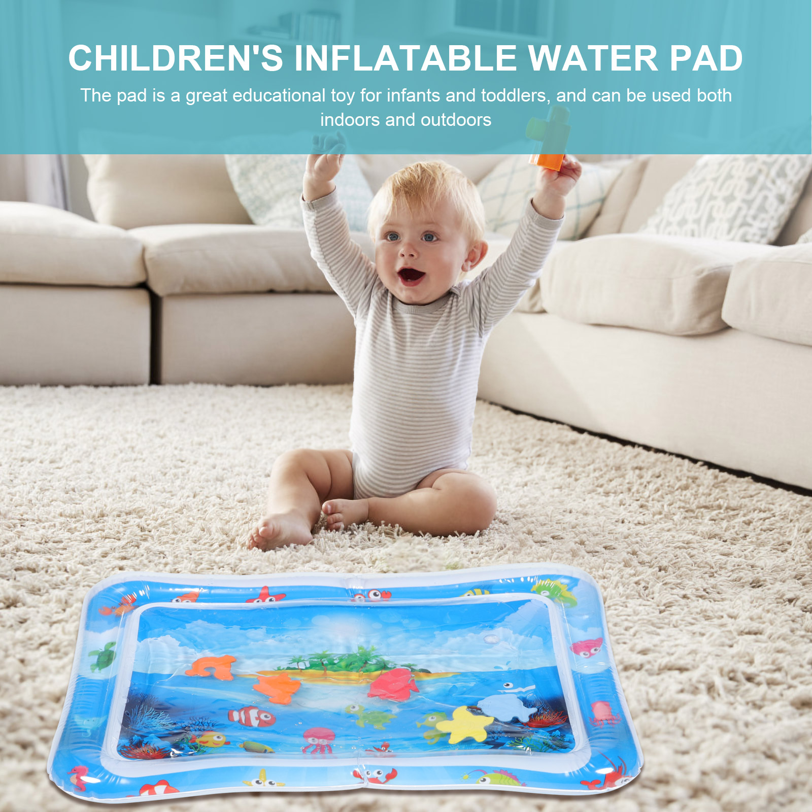 Inflatable Pad Baby Crawling Mat for Newborn Toys 0 6 Months Newborn Parent-child