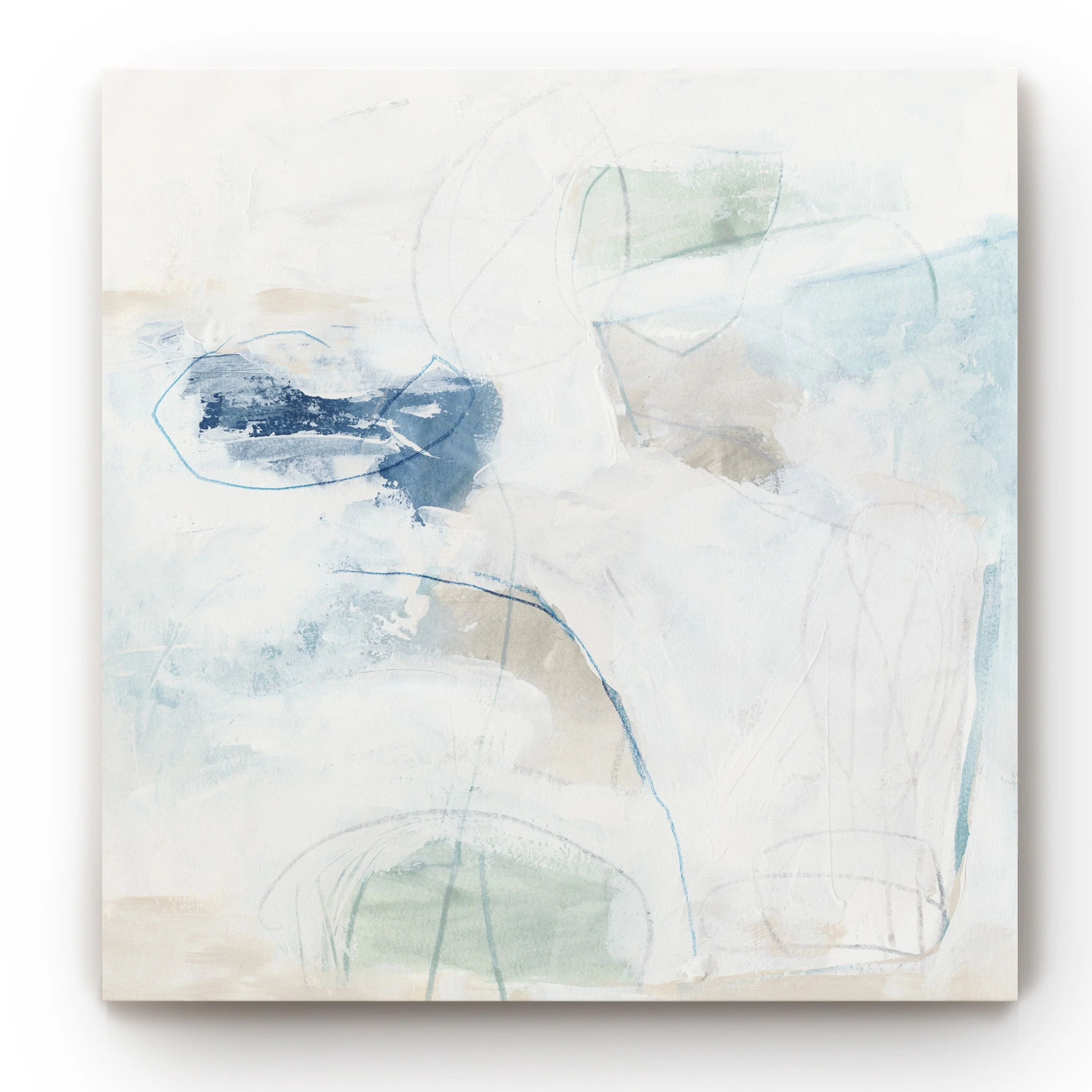 Wexford Home Pebble Coast I -Gallery Wrapped Canvas 10x10