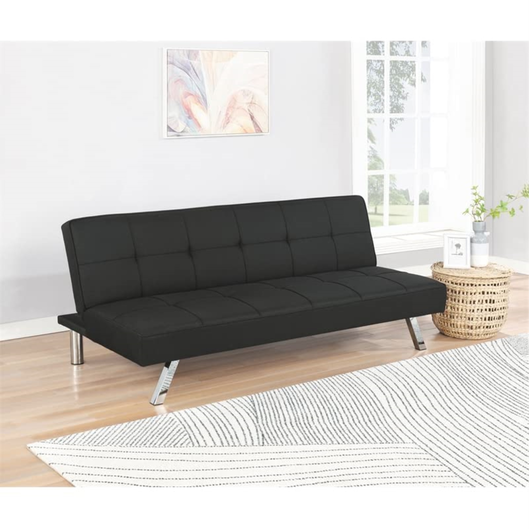 Joel Upholstered Tufted Sofa Bed