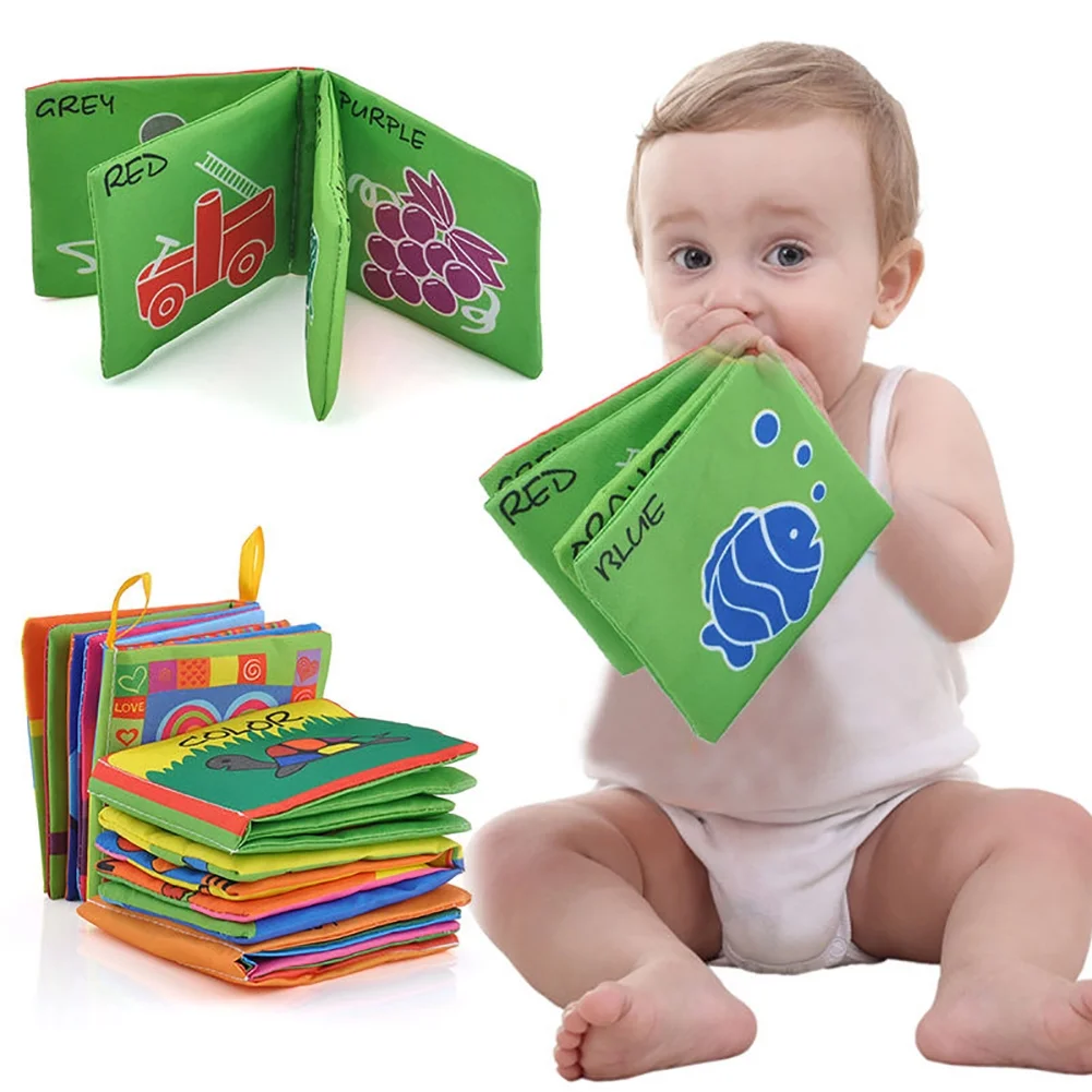 Shulemin Intelligence Development Funny Cloth Cognize Book Educational Toy for Kids Baby,#12 Monkey