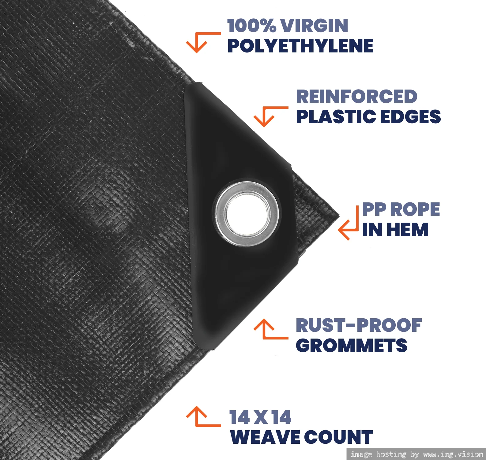 Protarp 22 Mil Extreme Heavy Duty Tarp Camping Tarpaulin Waterproof Cover, Silver/Black 6′ X 8′Ft