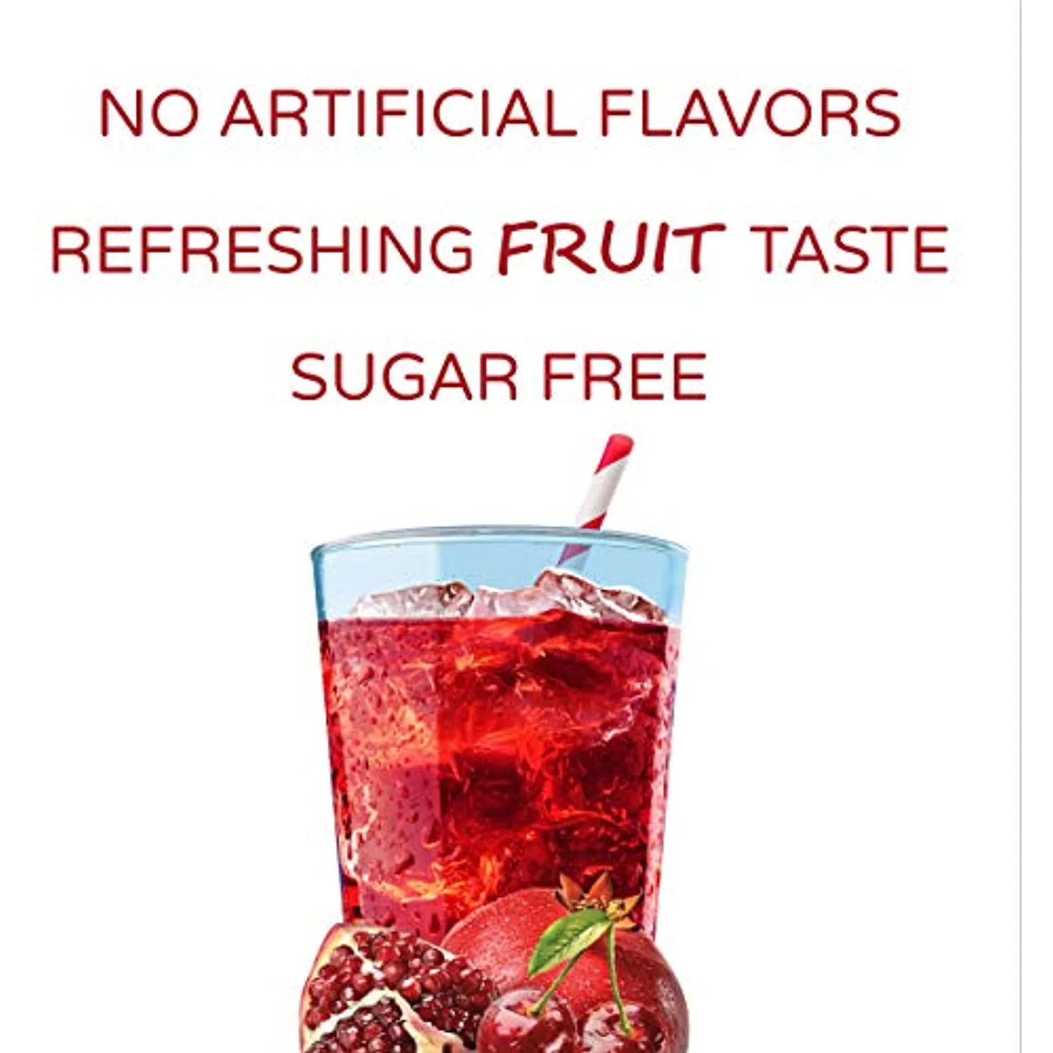 Crystal Light Natural Pomegranate Cherry Drink Mix (5 Pitcher Packets, 6 Canisters Of 10)