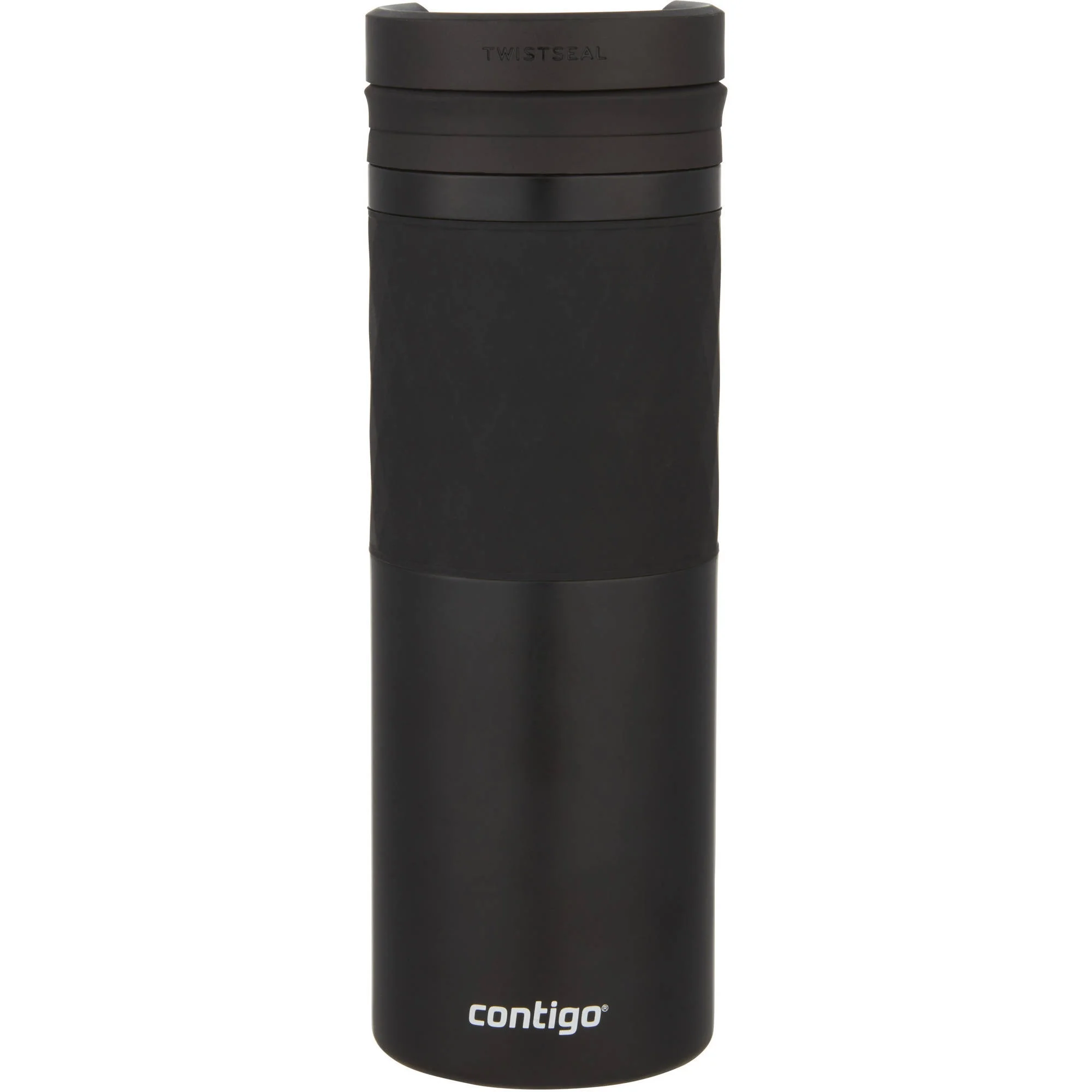Contigo Vacuum-insulated Stainless Steel Twist Seal Glaze Travel Mug, 16 Oz, Matte Black