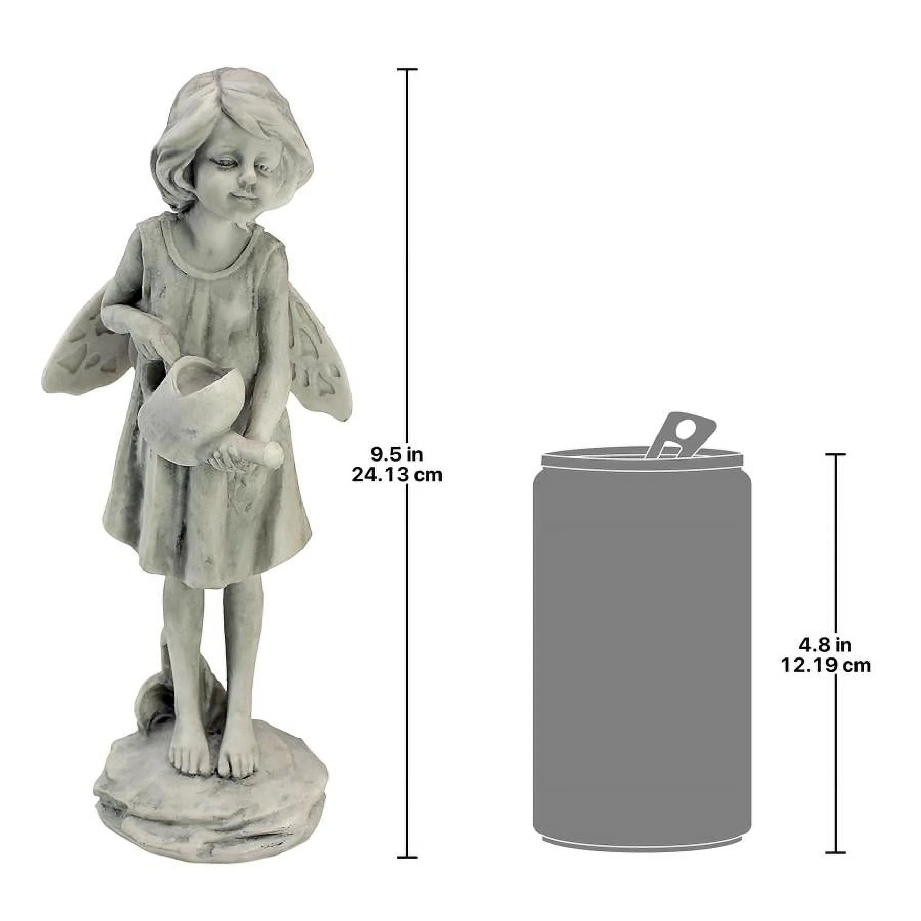 Design Toscano Rose Garden Fairy with Watering Can Statue